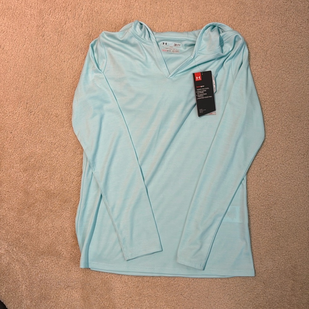 New - Under Armour Light Weight Heat Gear Long Sleeve Hoodie